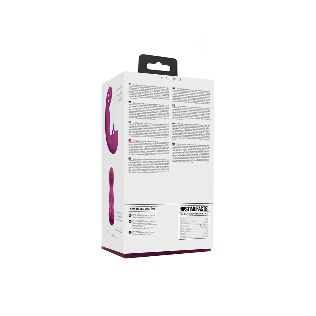 Vibratore per dita con tre motori – VIVE rosa by Shots - immagine 2