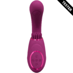 Vibratore per il punto G con tre motori, pulse wave e spazzole vibranti, VIVE by Shots, rosa - immagine 2