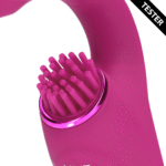 Vibratore per il punto G con tre motori, pulse wave e spazzole vibranti, VIVE by Shots, rosa - immagine 5