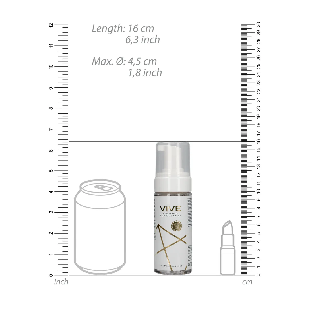 Detergente per sex toy, detergente schiumogeno per sex toy, adatto a tutti i generi, VIVE by Shots, 4,7 fl oz / 140 ml - immagine 6