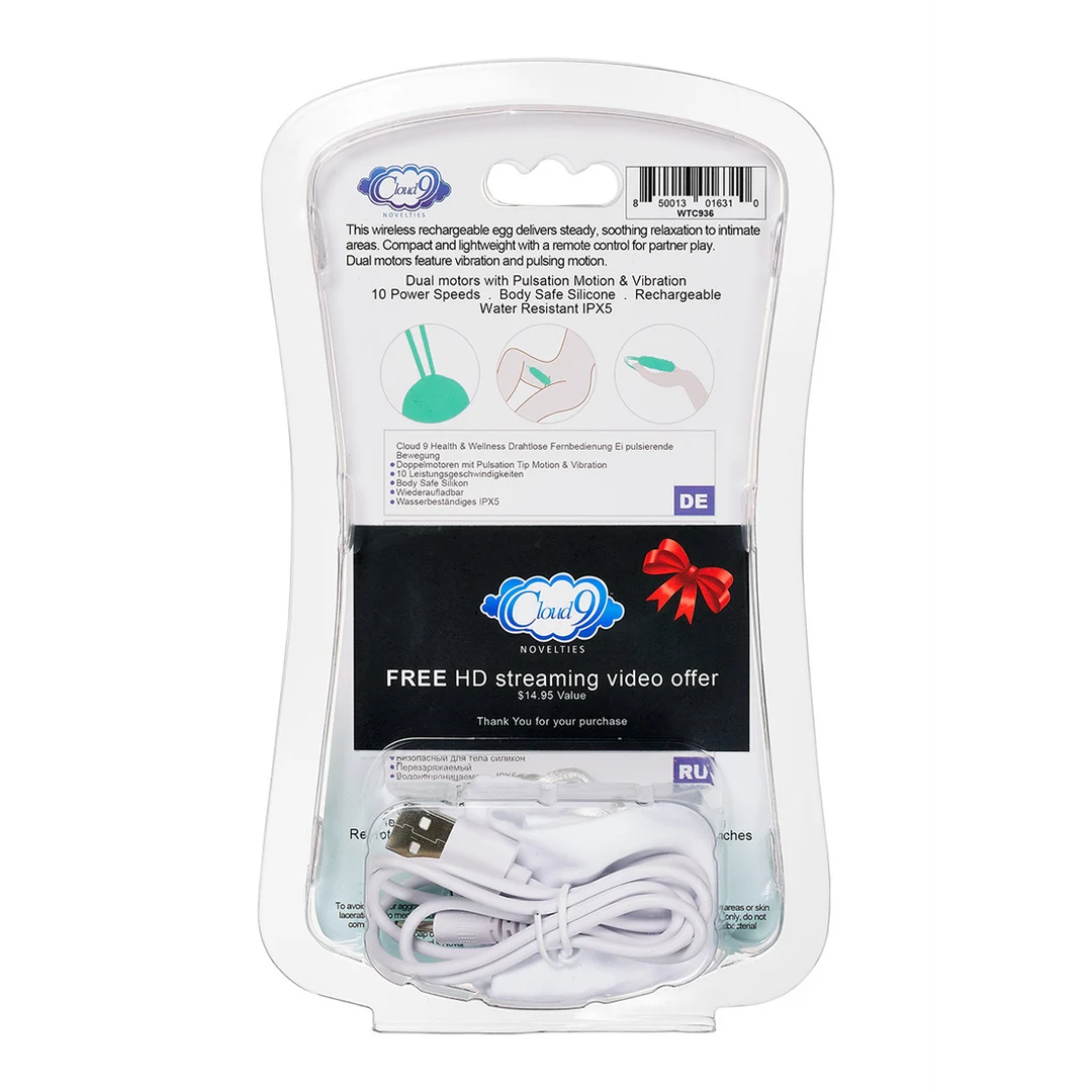 Cloud 9 ovetto vibrante wireless con telecomando - immagine 2