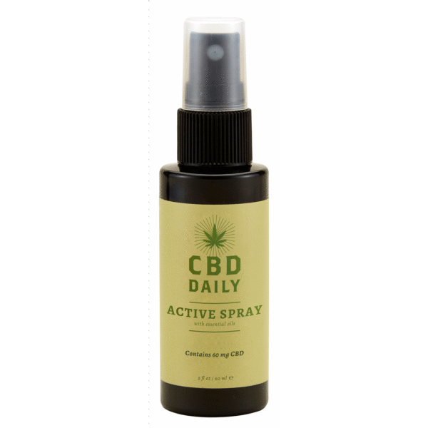 Earthly Body Spray attivo con CBD, 60 ml